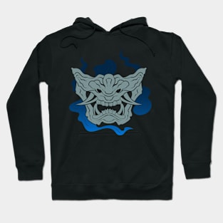 The great Oni Mask 2 - Yabisan - Vector Style Hoodie